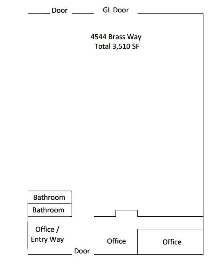 4570-4576 Brass Way, Dallas, TX à louer Plan d’étage- Image 1 de 1