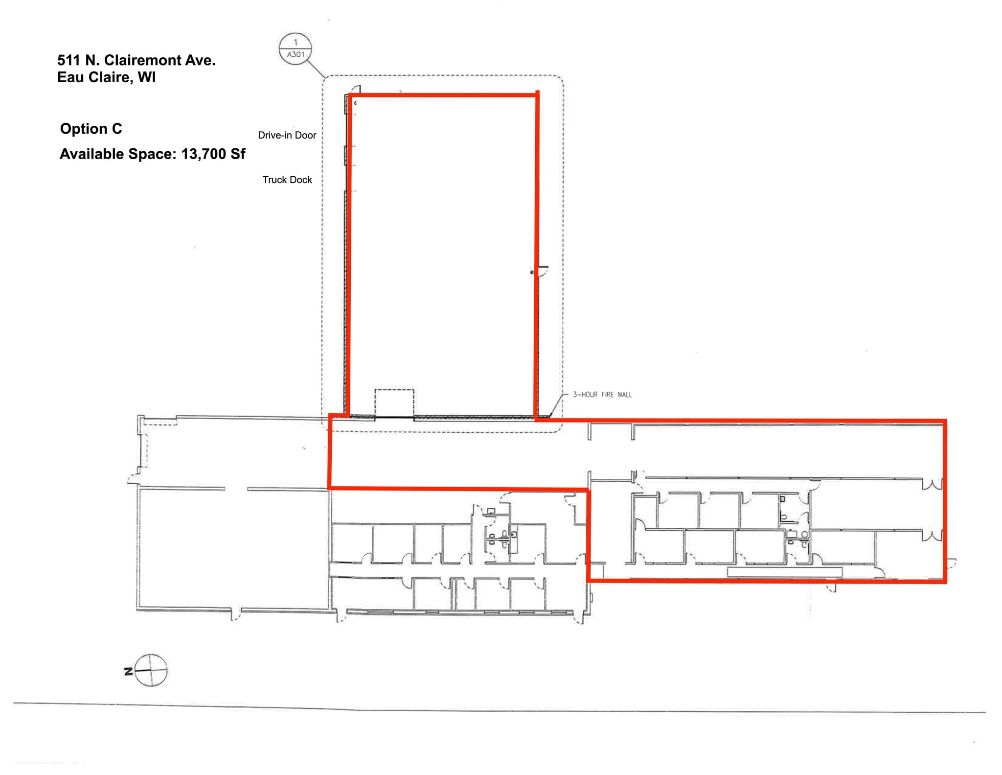 511 N Clairemont Ave, Eau Claire, WI for lease Site Plan- Image 1 of 3
