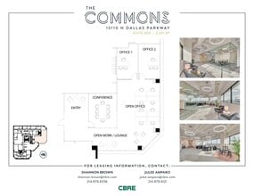 15110 N Dallas Pky, Dallas, TX à vendre Plan d’étage- Image 1 de 4