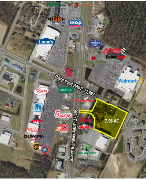 Tharp Rd, Seaford, DE à vendre - Aérien - Image 2 de 3