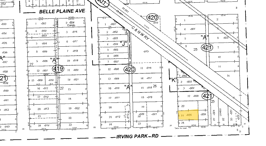 4210 W Irving Park Rd, Chicago, IL for lease - Plat Map - Image 3 of 5