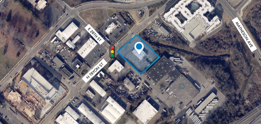 2504 N Tryon St, Charlotte, NC for sale - Aerial - Image 3 of 6