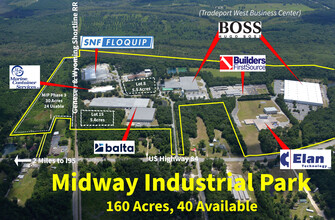 331 Industrial Blvd, Midway, GA - Aérien  Vue de la carte