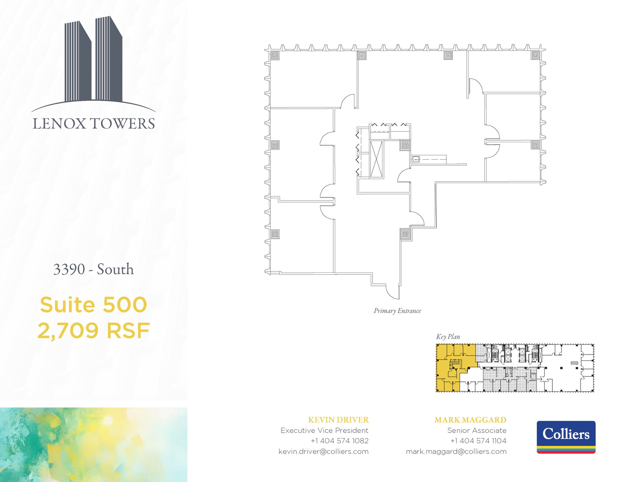 3400 Peachtree Rd NE, Atlanta, GA à louer Plan d’étage- Image 1 de 1