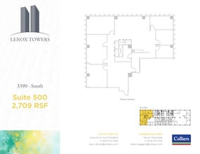 3400 Peachtree Rd NE, Atlanta, GA à louer Plan d’étage- Image 1 de 1