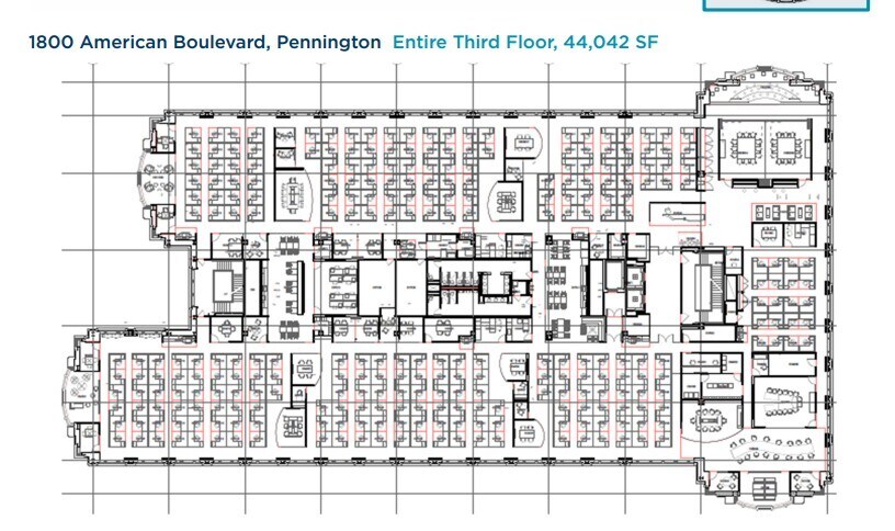 1800 American Blvd, Pennington, NJ à louer Plan d’étage- Image 1 de 1