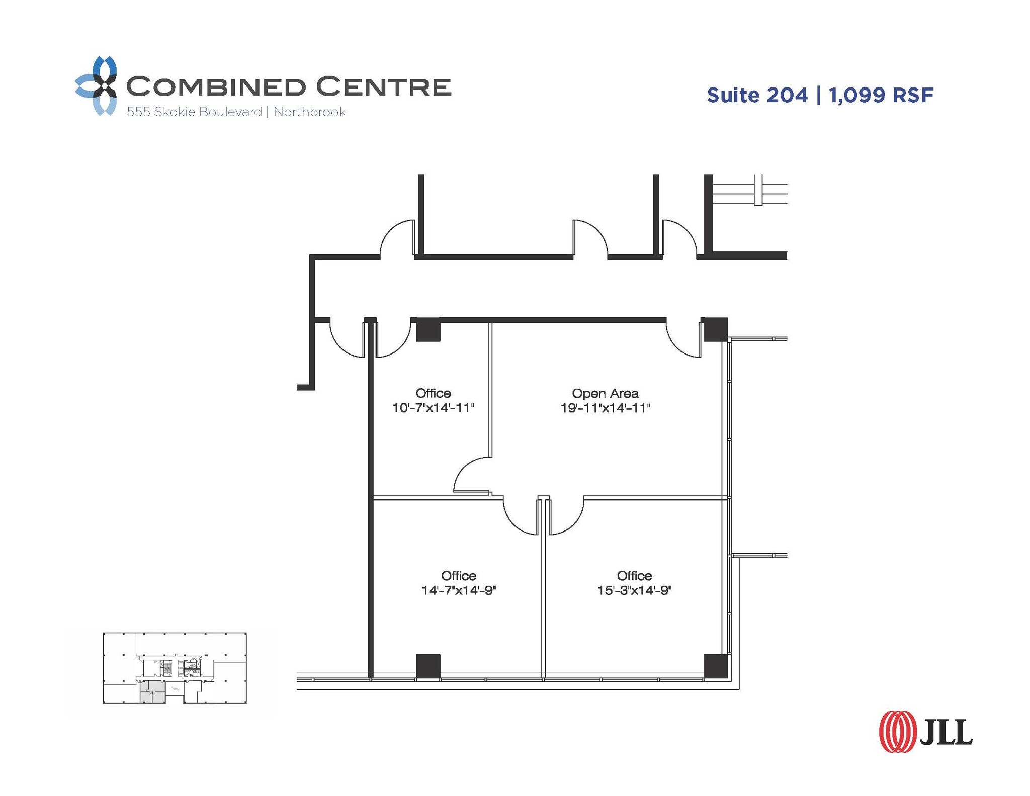 707 Skokie Blvd, Northbrook, IL for lease Floor Plan- Image 1 of 1