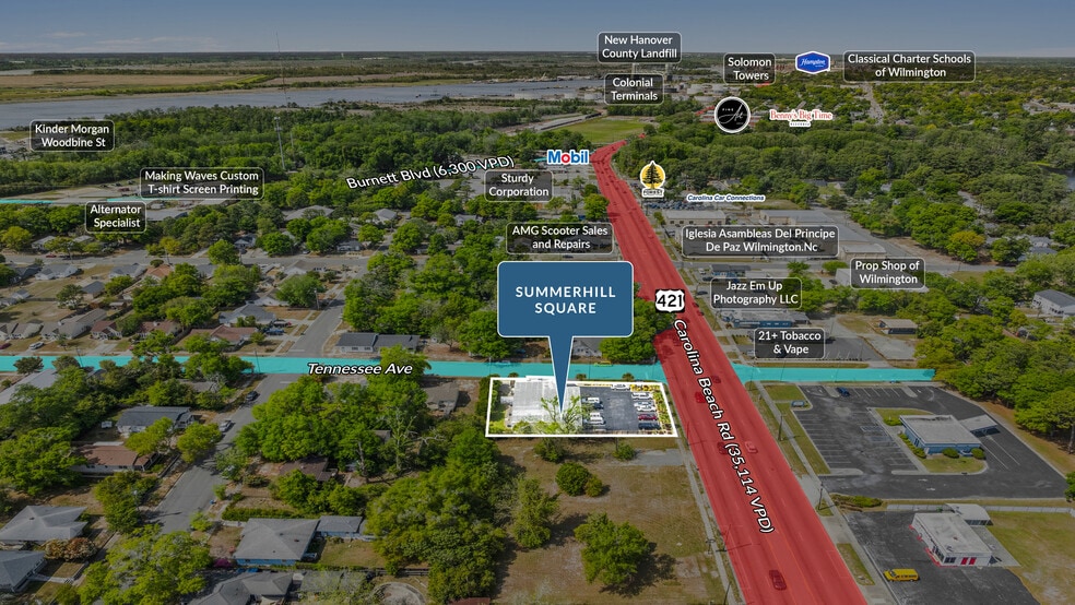 1930 Carolina Beach Rd, Wilmington, NC for sale - Aerial - Image 3 of 5