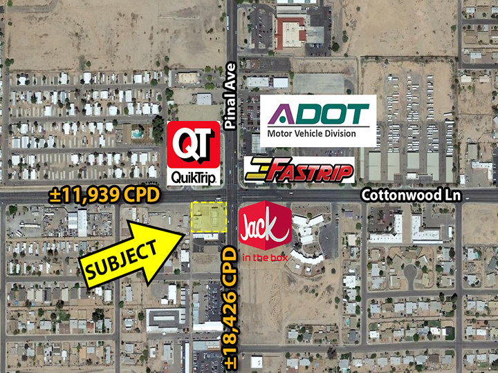 1591 N Pinal Ave, Casa Grande, AZ for sale Aerial- Image 1 of 1