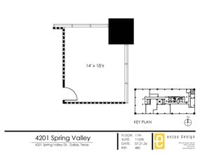 4201 Spring Valley Rd, Dallas, TX for lease Floor Plan- Image 1 of 2