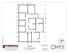 29777 Telegraph Rd, Southfield, MI for lease Floor Plan- Image 1 of 2