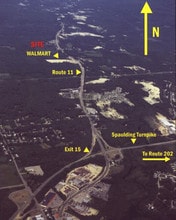 Route 11, Farmington, NH - AERIAL map view