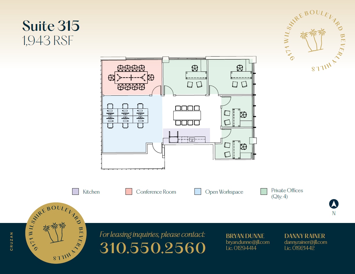 9171 Wilshire Blvd, Beverly Hills, CA for lease Floor Plan- Image 1 of 1