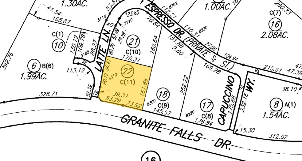 8310 Granite Falls Dr, Bakersfield, CA à vendre - Plan cadastral - Image 2 de 12