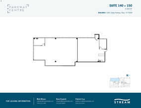 2901 N Dallas Pky, Plano, TX à louer Plan d  tage- Image 2 de 2