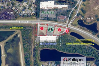 1890 S Alafaya Trl, Orlando, FL - AERIAL  map view