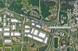 501-535 NW Parkway, Riverside, MO - AERIAL  map view