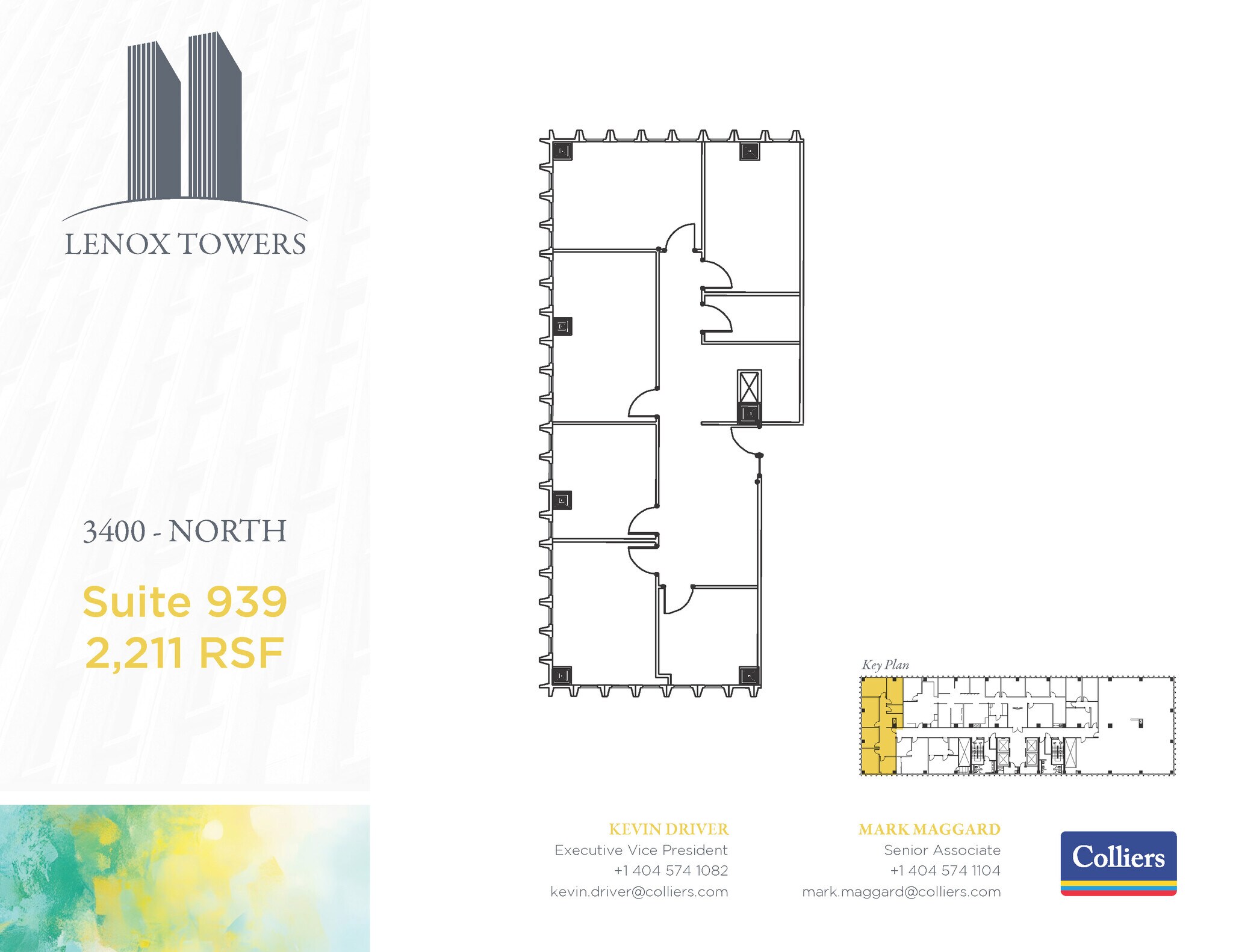 3400 Peachtree Rd NE, Atlanta, GA à louer Plan d’étage- Image 1 de 1