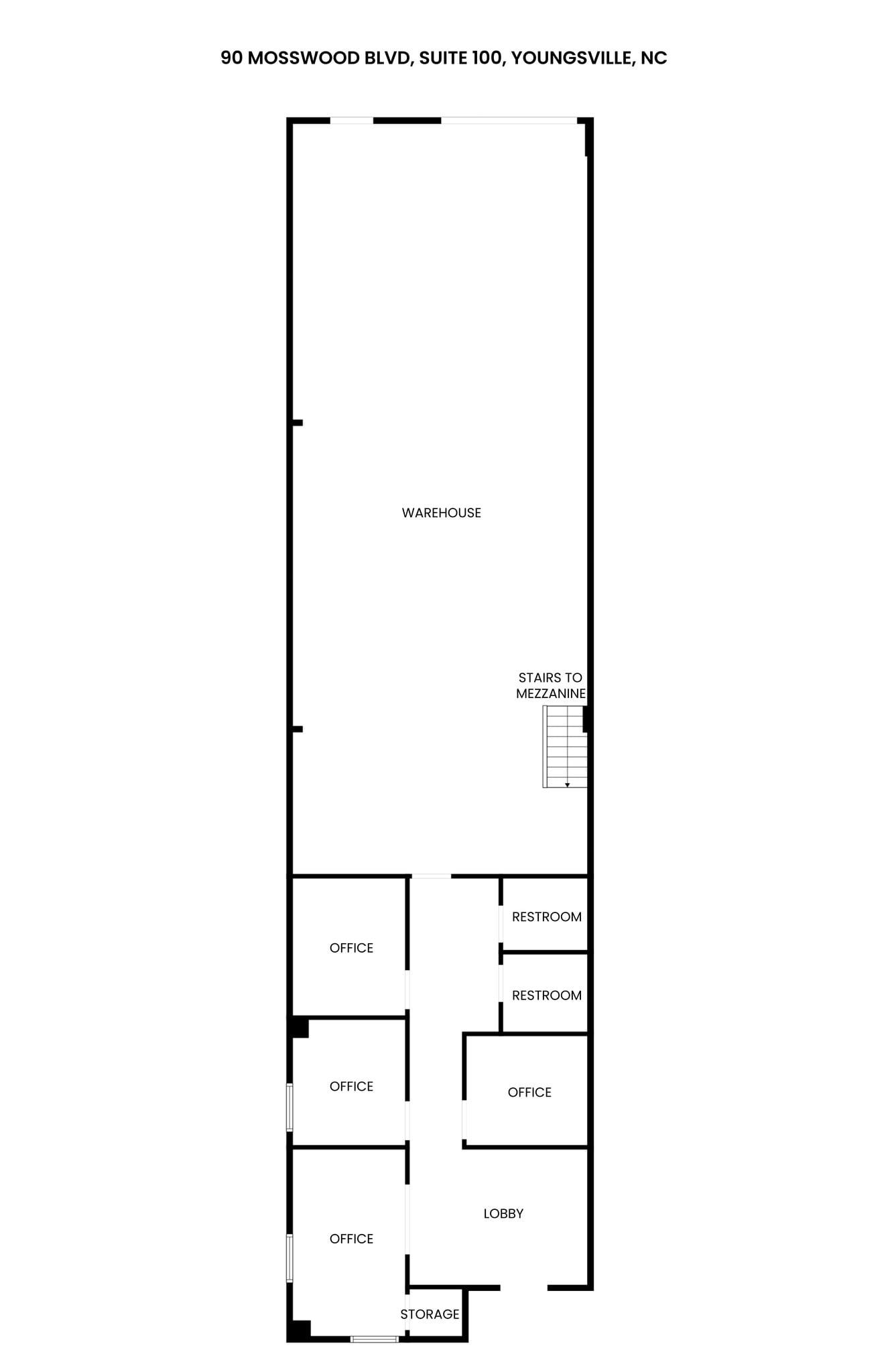90 Mosswood Blvd, Youngsville, NC à louer Plan de site- Image 1 de 1