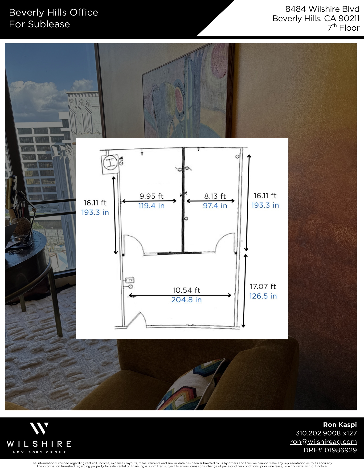 8484 Wilshire Blvd, Beverly Hills, CA à louer Plan d’étage- Image 1 de 16