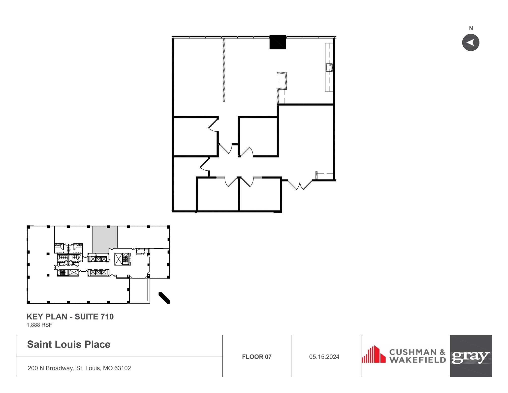 200 N Broadway, Saint Louis, MO for lease Site Plan- Image 1 of 1