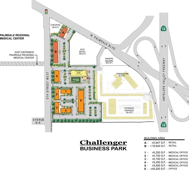 38410 5th St W St, Palmdale, CA for sale - Site Plan - Image 1 of 1