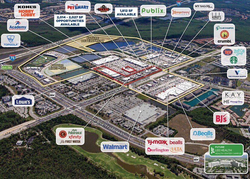 9375 Six Mile Cypress Pky, Fort Myers, FL for lease - Aerial - Image 2 of 8