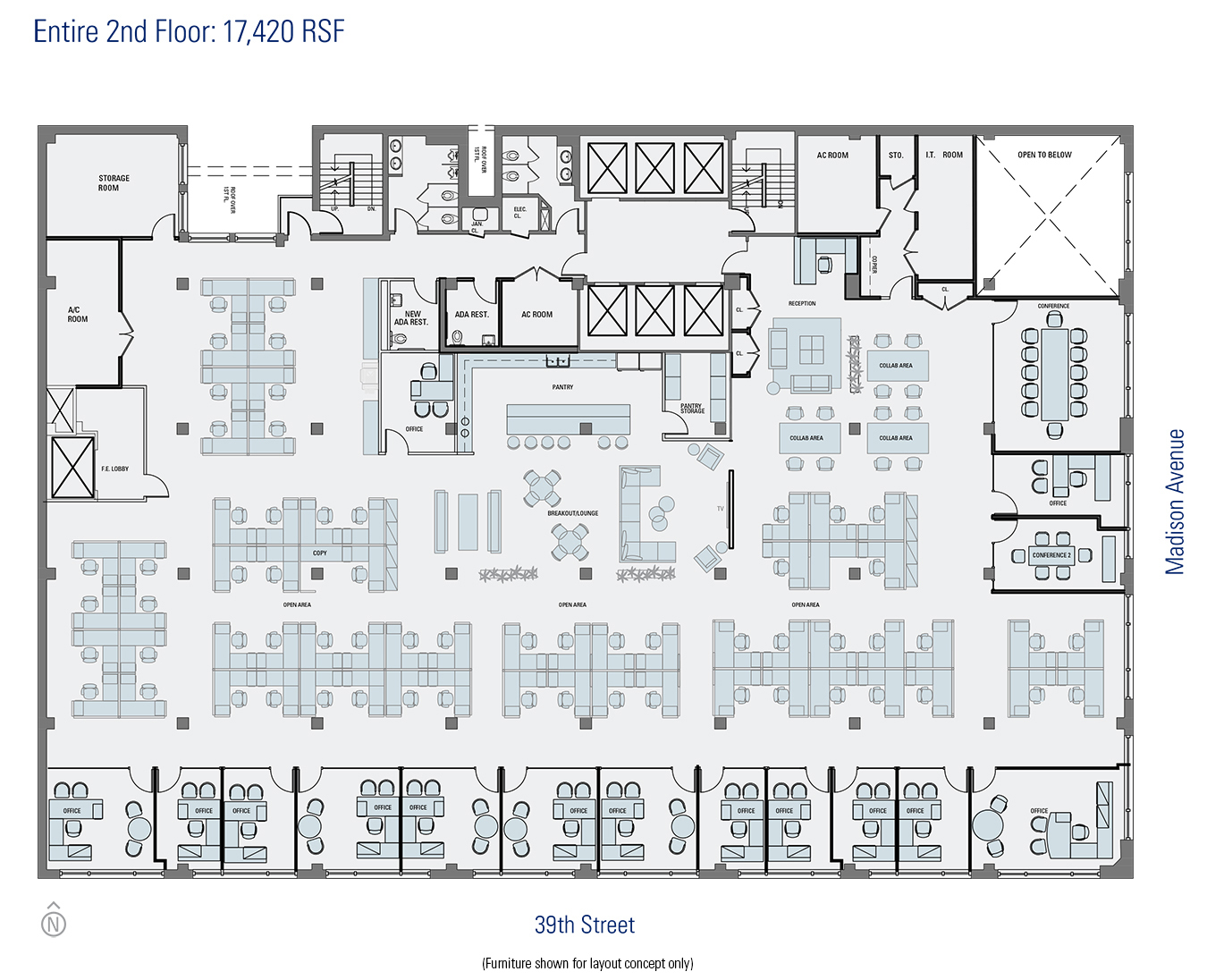 270 Madison Ave, New York, NY for lease Floor Plan- Image 1 of 3