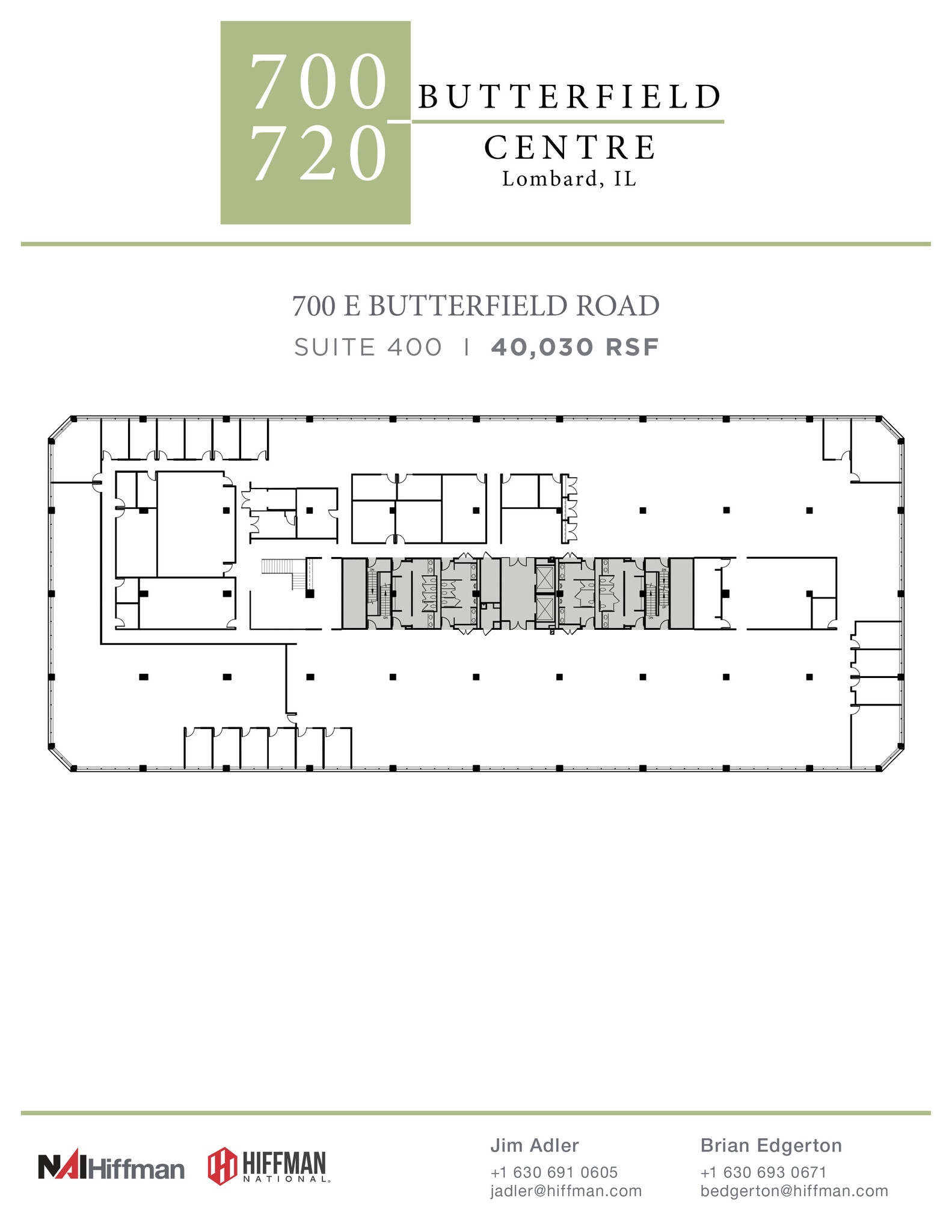 700 E Butterfield Rd, Lombard, IL à louer Plan d’étage- Image 1 de 1