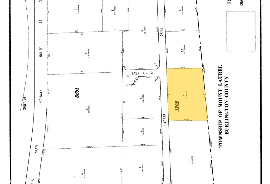 304 Harper Dr, Moorestown, NJ à louer - Plan cadastral - Image 3 de 5