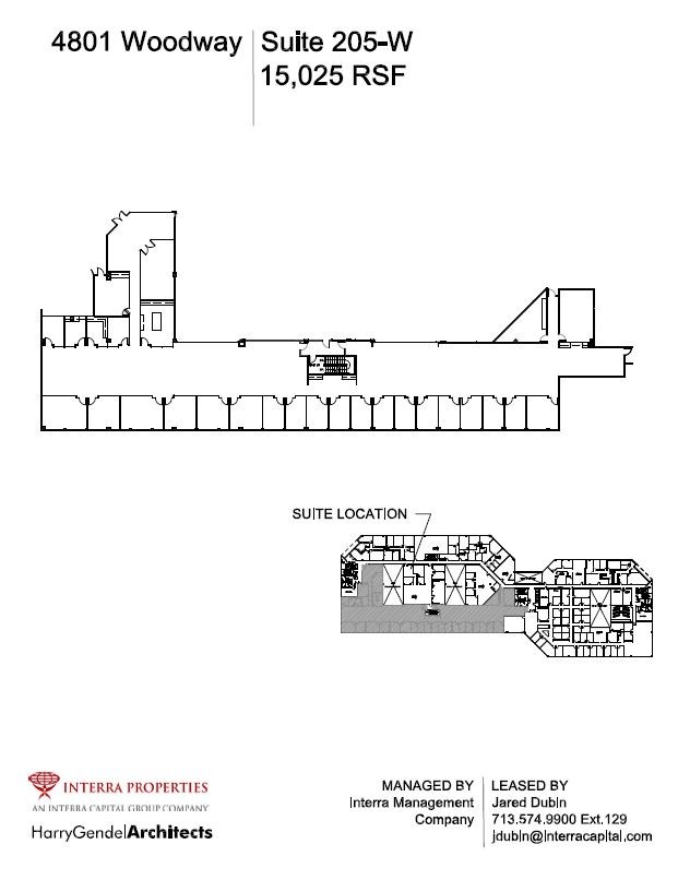 4801 Woodway Dr, Houston, TX à louer Plan d  tage- Image 1 de 1