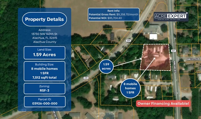 More details for 13730 NW 140th St, Alachua, FL - Multifamily for Sale