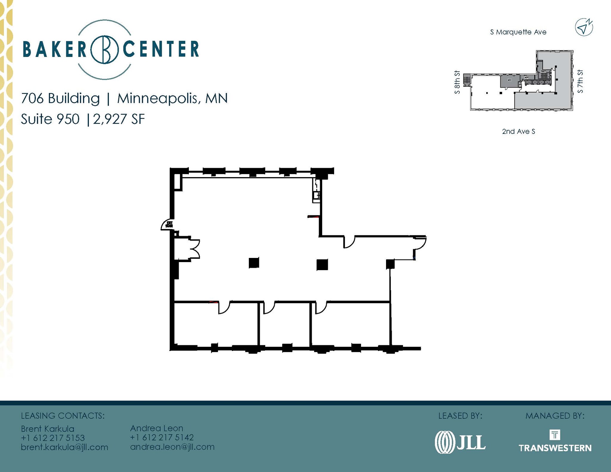 733 Marquette Ave, Minneapolis, MN à louer Plan d’étage- Image 1 de 1