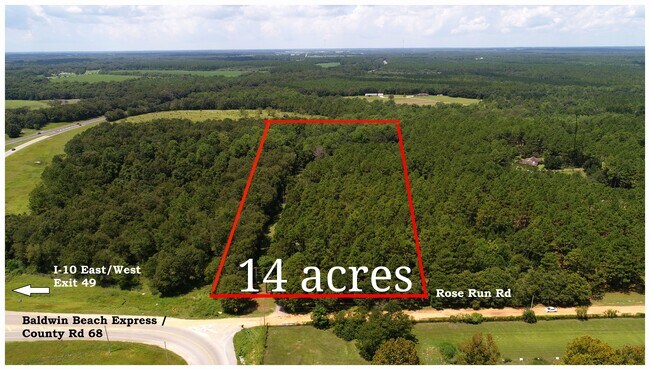 Plus de détails pour 28551 Roserun Rd, Robertsdale, AL - Terrain à vendre