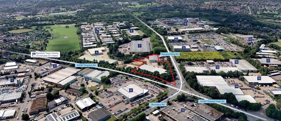 Units 3-6 Caley Close portefeuille de 2 propriétés à vendre sur LoopNet.ca - Aérien - Image 2 de 3