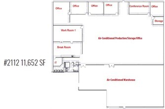 2108-2110 Hurd Dr, Irving, TX à louer Plan d’étage- Image 1 de 1