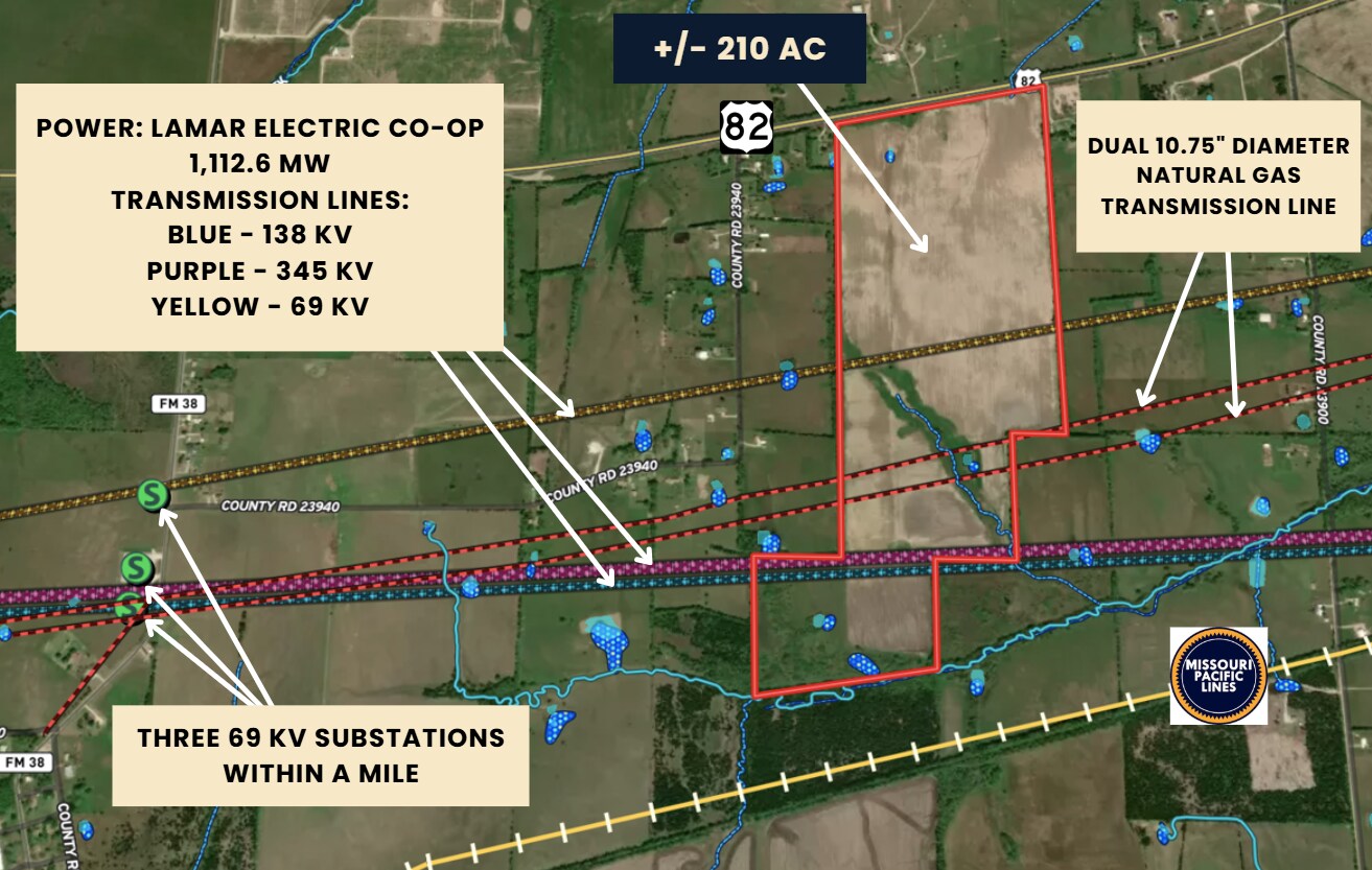 210 Acres on Hwy 82, Brookston, TX à vendre Photo principale- Image 1 de 9