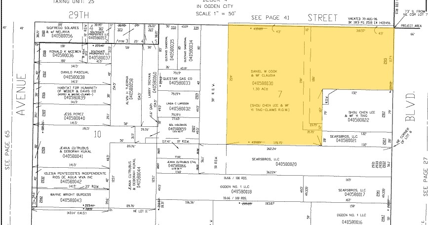 2909 Washington Blvd, Ogden, UT à vendre - Plan cadastral - Image 1 de 1