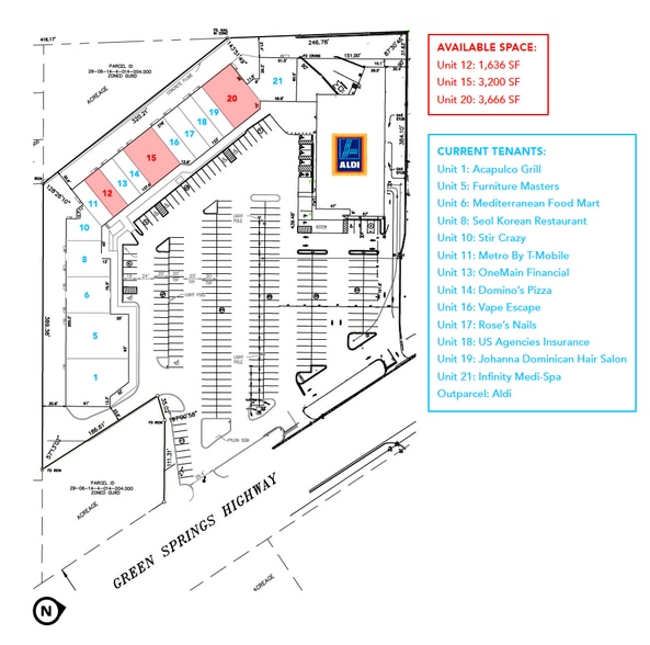 430 Green Springs Hwy, Homewood, AL for lease - Site Plan - Image 3 of 6