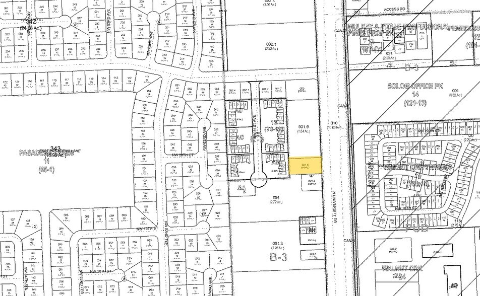 2040 N University Dr, Pembroke Pines, FL à louer - Plan cadastral - Image 2 de 2