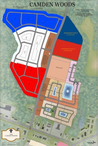 Camden Woods Parkway, Kingsland, GA à vendre - Plan cadastral - Image 1 de 2
