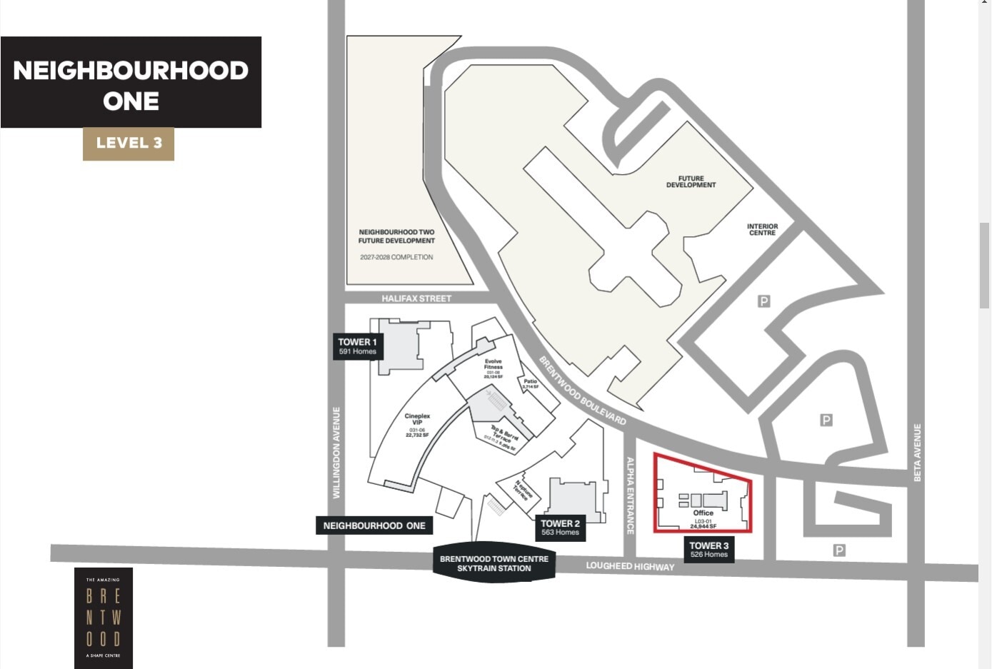 4567 Lougheed Hwy, Burnaby, BC for lease Site Plan- Image 1 of 2