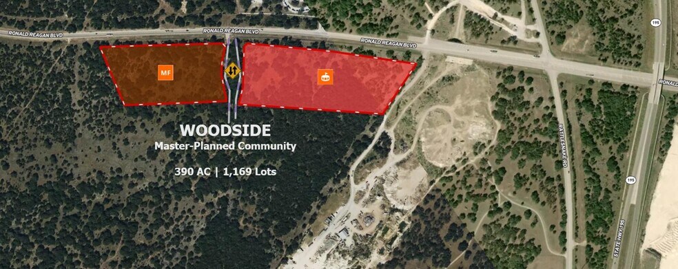 Ronald Reagan Woodside Tracts portefeuille de 2 propriétés à vendre sur LoopNet.ca - Aérien - Image 3 de 3