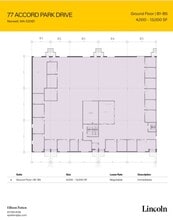 77 Accord Park Dr, Norwell, MA à louer Plan d’étage- Image 1 de 1