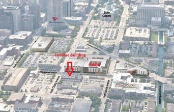 500-502 N Capitol Ave, Indianapolis, IN - AERIAL map view