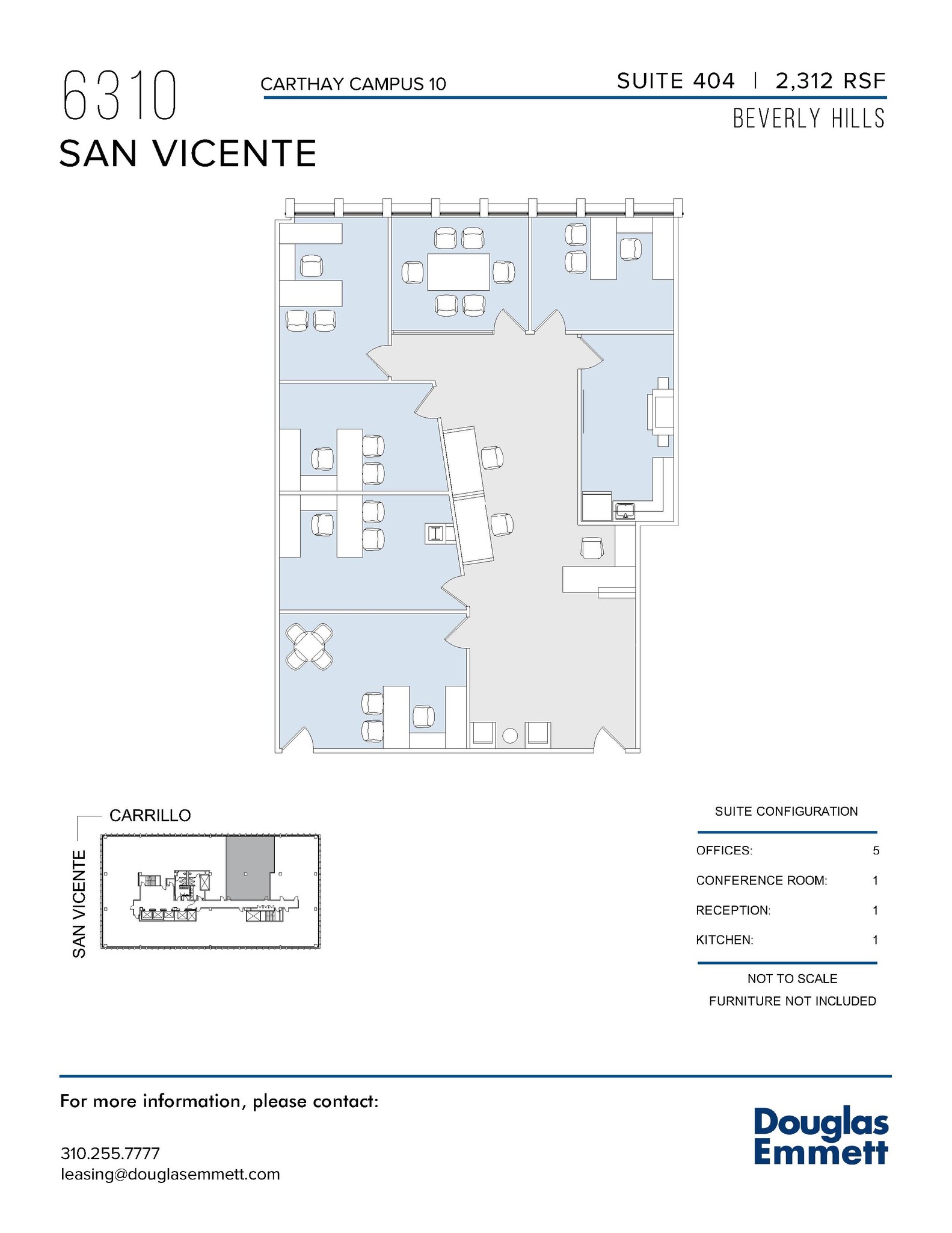 6310 San Vicente Blvd, Los Angeles, CA for lease Floor Plan- Image 1 of 1