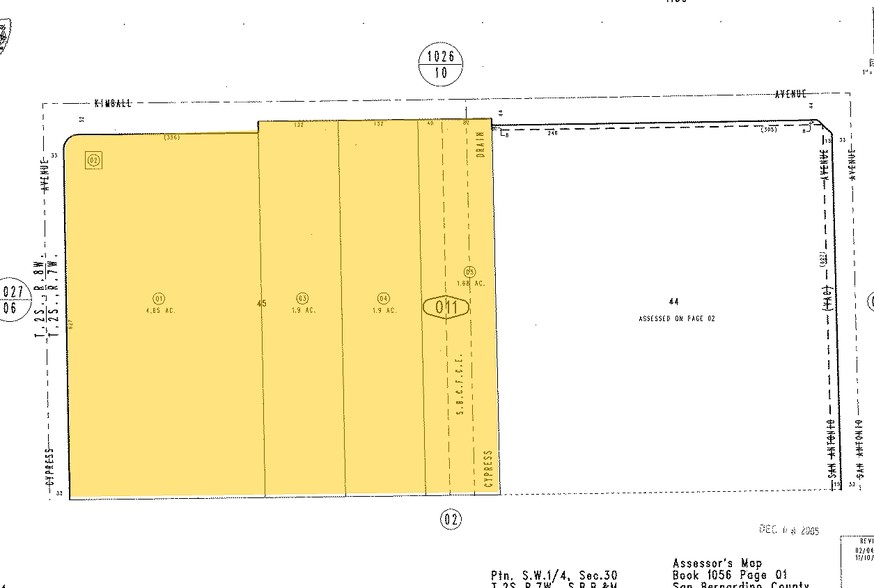 6509 Kimball Ave, Chino, CA for lease - Plat Map - Image 2 of 3