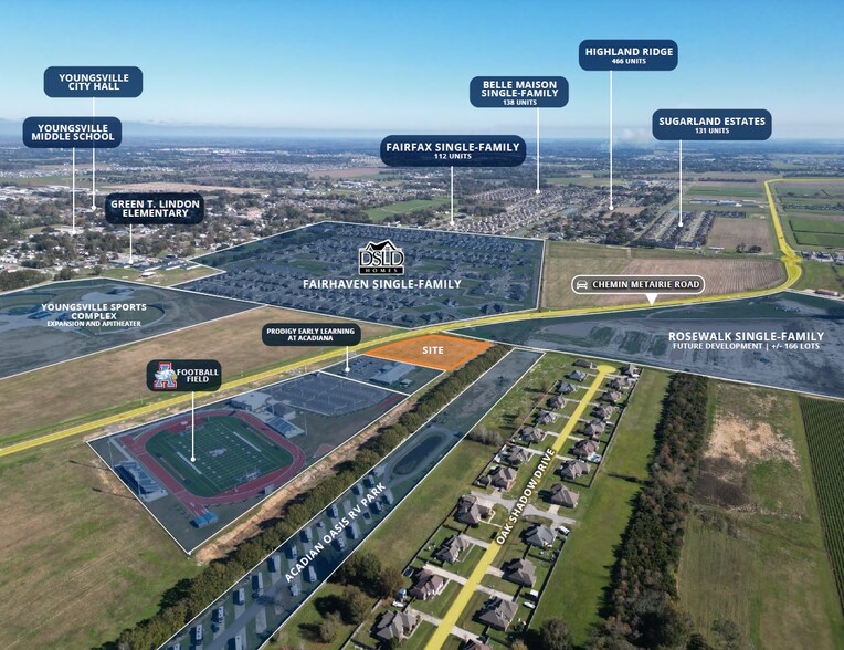 2540 Chemin Metairie Parkway, Youngsville, LA à vendre - Photo du bâtiment - Image 3 de 5