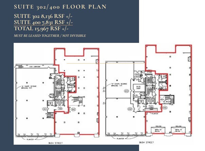 530 Bush St, San Francisco, CA à louer - Plan d’étage - Image 3 de 3