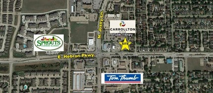 1921 E Hebron Pky, Carrollton, TX - AERIAL  map view